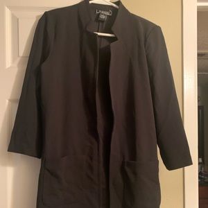 Black long blazer